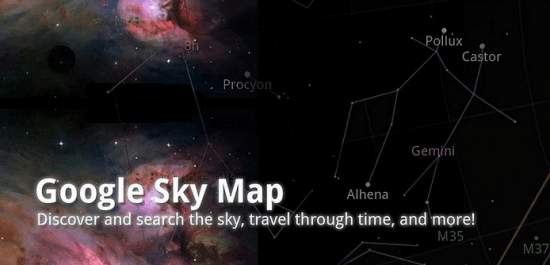 google sky map