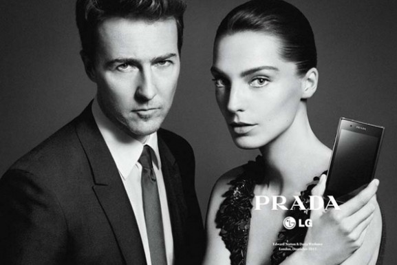 Daria Werbowy i Edward Norton
