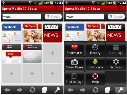 Objavljena Opera Mobile 10.1 za Android