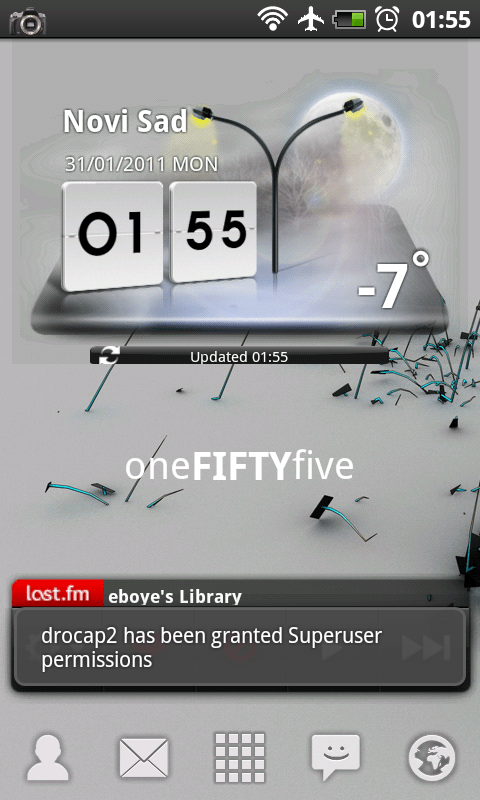 LG widget za vremensku prognozu za sve