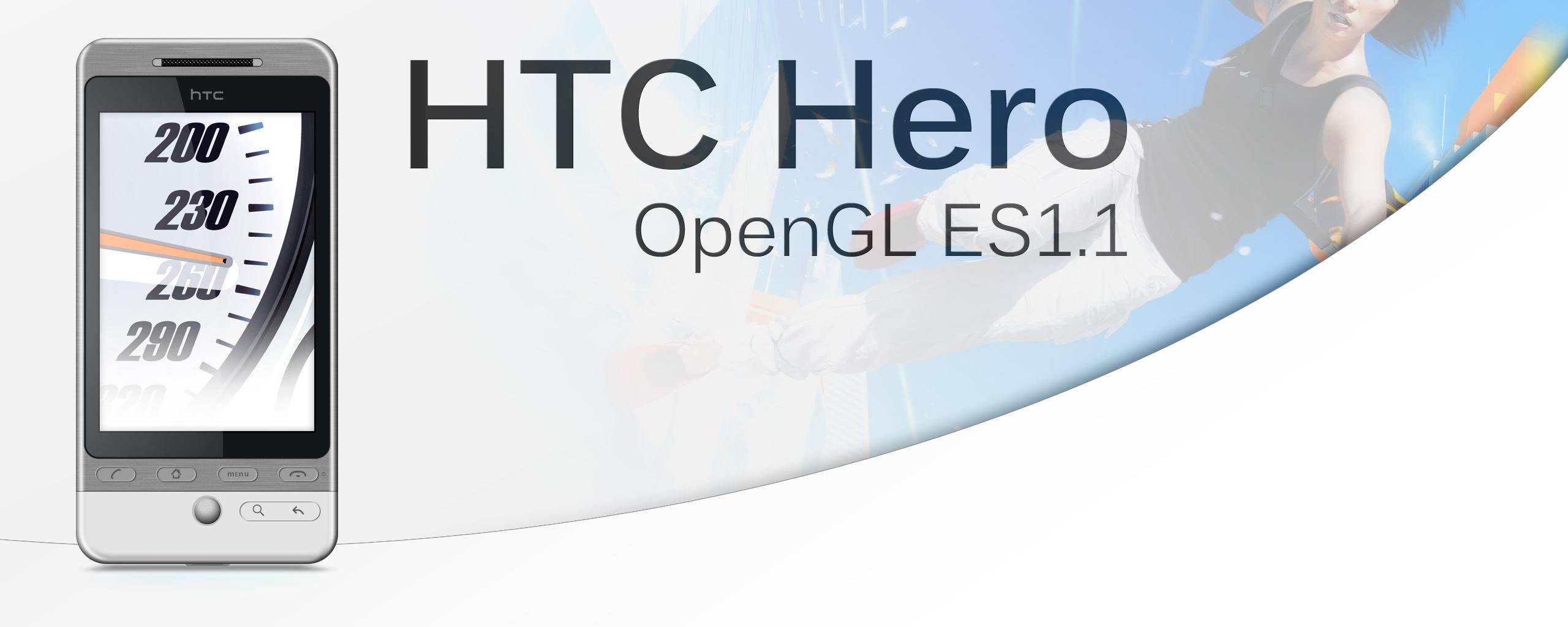 OpenGL ES1.1 za HTC Hero ubrzava igre