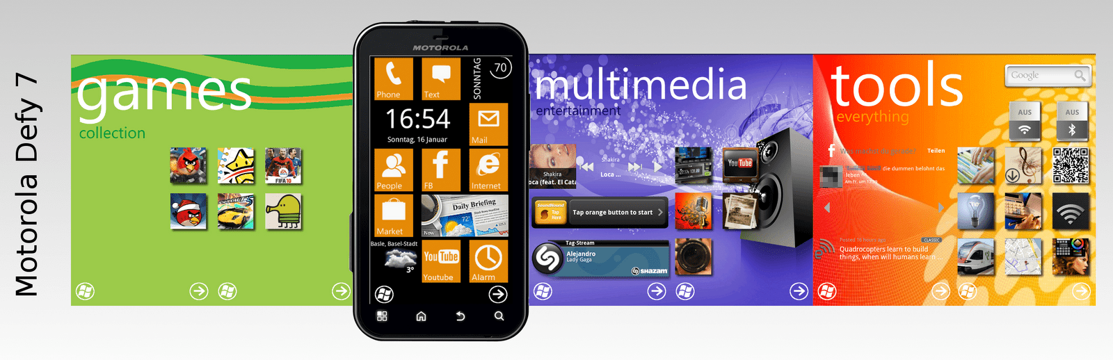 Android mimikrija: Windows Phone 7