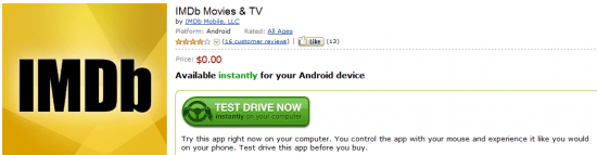 amazon appstore test drive