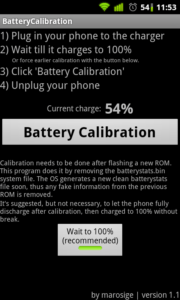 Battery Calibration
