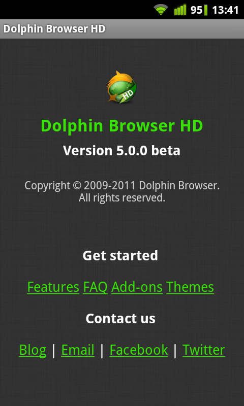 Dolphin Browser HD 5.0 Beta