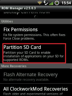 partition sd