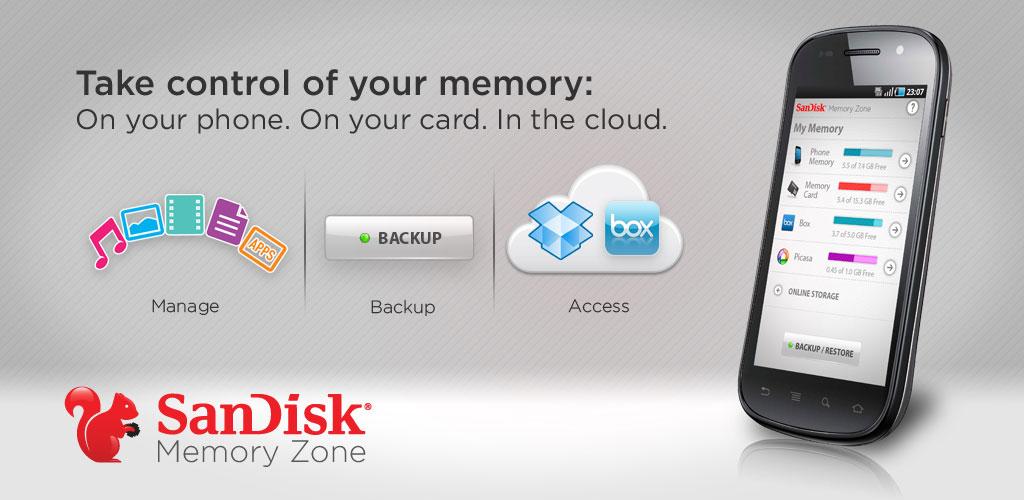 SanDisk Memory Zone - Sačuvajte sve vaše podatke u cloudu
