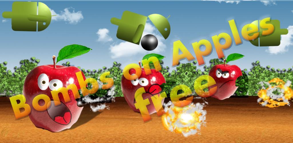 Androidi bombarduju jabuke - igra / Live Wallpaper