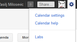 gcal settings