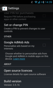 Google Play Store 3.5.16