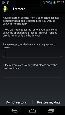 Full Restore