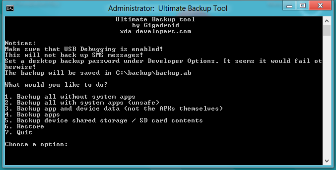 Ultimate Backup Tool