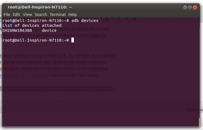 adb devices