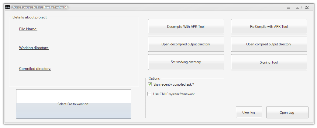 Windows GUI alat za laku manipulaciju APK fajlovima