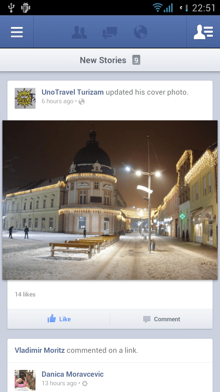Facebook za Android screenshot