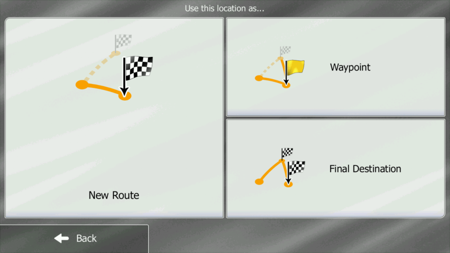 Menu iGO GPS Navigacija
