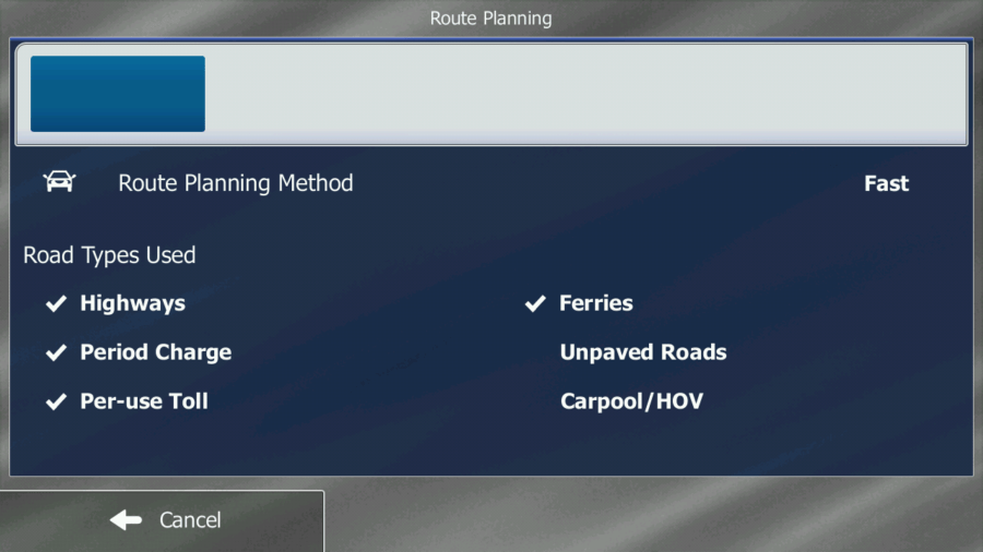 iGO planiranje rute