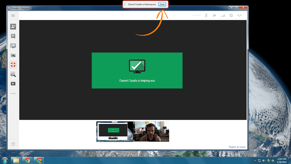 Google+ Hangout sad podržava i daljinsku kontrolu računara