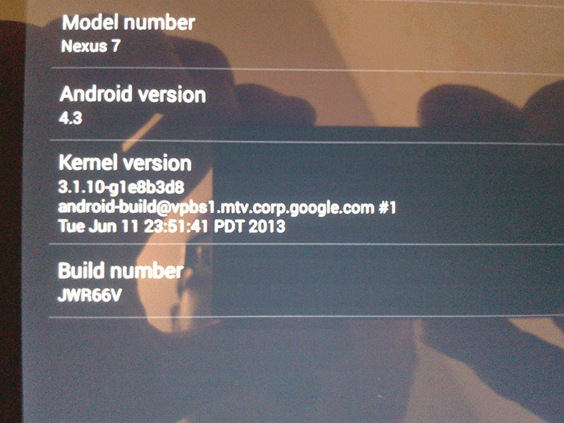 Stigao update 4.3 na Nexus 7