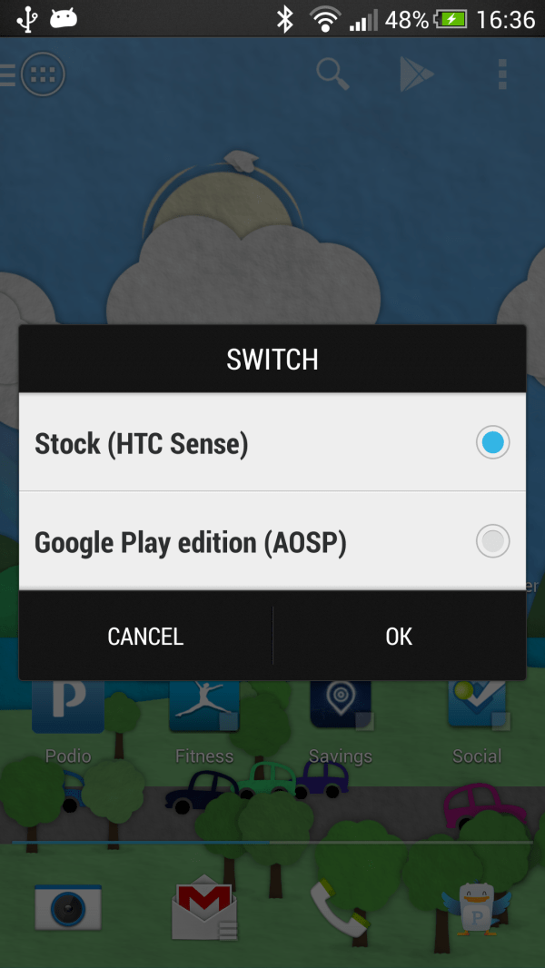 HTC One prekidač za prelaz sa Sense ROMa na Google Play Edition