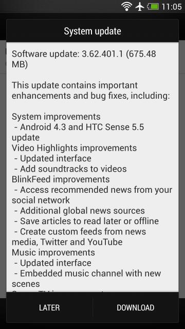 Android 4.3 apdejt za HTC One [Srbija i region]