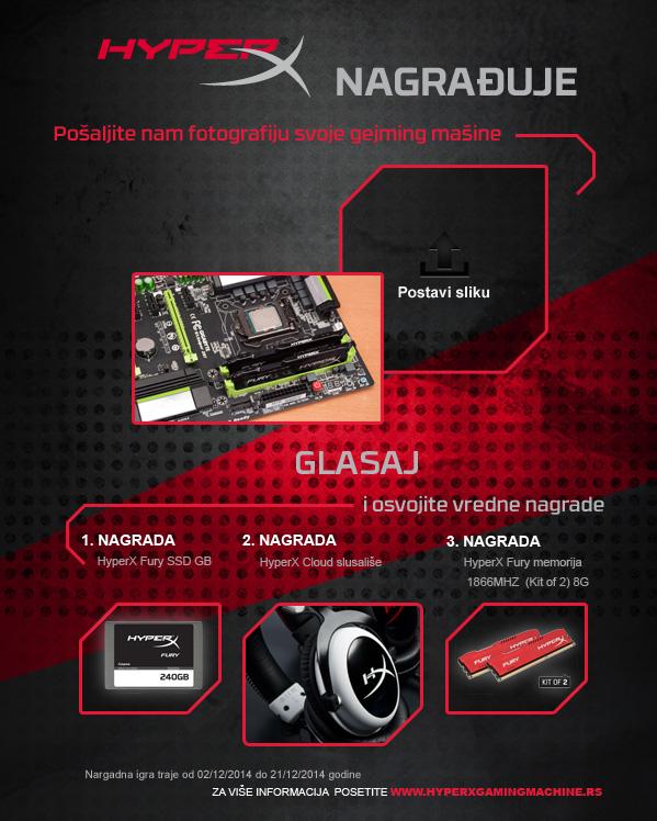 HyperX nagrađuje najbolju gejming mašinu