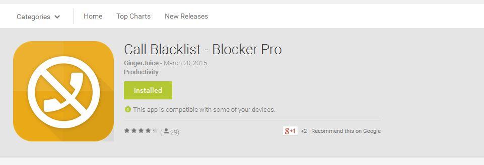 Call Blacklist - jednostavna Android aplikacija za blokiranje brojeva i poruka - koja radi
