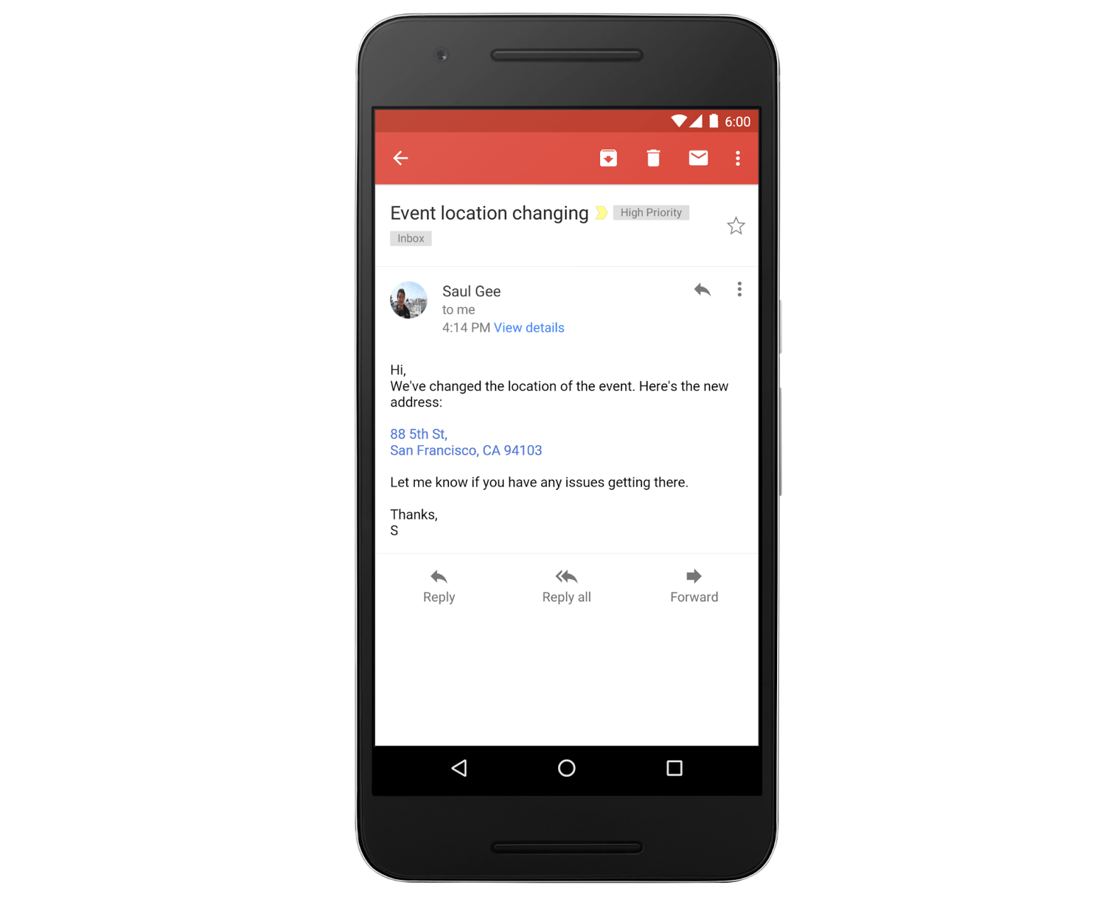 Gmail i Inbox za Android sada konvertuju adrese i brojeve telefona u mejlu i klikabilni link