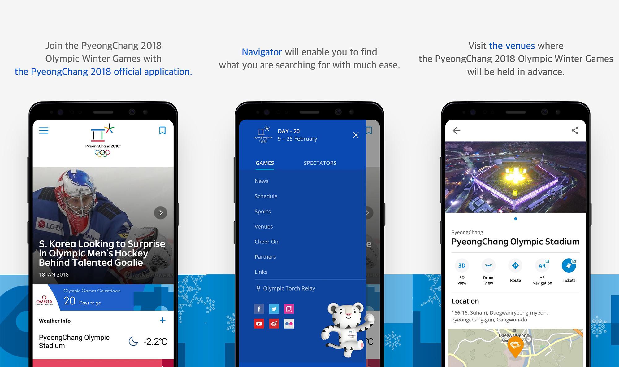 PyeongChang 2018 olimpijada je dobila zvaničnu Android aplikaciju