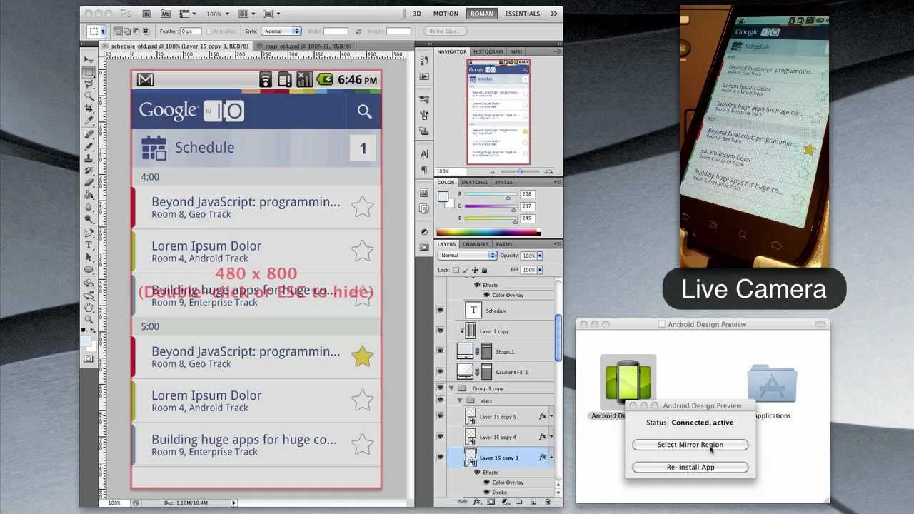 YouTube: Android Design Preview aplikacija za dizajnere